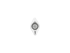 Antique Silver-Plated SS16 2-Hole Eye Bead Antique Silver-Plated SS16 2-Hole Eye Bead