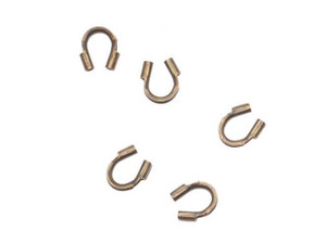 Antique Brass Cable and Stringing Thimble Wire Guard (.010-.019 Inch Hole) Antique Brass Cable and Stringing Thimble Wire Guard (.010-.019 Inch Hole)