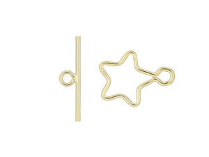 Gold-Filled 10mm Star Wire Toggle Clasp Set Gold-Filled 10mm Star Wire Toggle Clasp Set