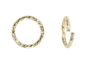 Gold-Filled 19.5 Gauge Sparkle Jump Ring .035x.306" (0.89x7.8mm) Gold-Filled 19.5 Gauge Sparkle Jump Ring .035x.306" (0.89x7.8mm)