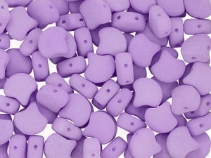 Matubo 2-Hole Bondeli Violet Ginkgo Leaf Bead 2.5-Inch Tube Matubo 2-Hole Bondeli Violet Ginkgo Leaf Bead 2.5-Inch Tube
