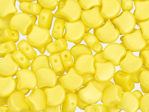 Matubo 2-Hole Chatoyant Yellow Ginkgo Leaf Bead 2.5-Inch Tube Matubo 2-Hole Chatoyant Yellow Ginkgo Leaf Bead 2.5-Inch Tube