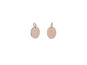 Rose Gold-Filled 7.3 x 5.5mm Oval Quality Tag with Ring