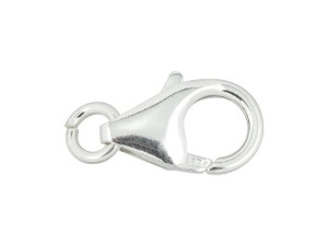 Sterling Silver 15mm Extra Large Trigger Clasp with Ring Sterling Silver 15mm Extra Large Trigger Clasp with Ring