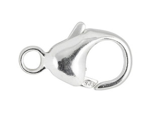 Sterling Silver 11x23mm oval balloon Clasp