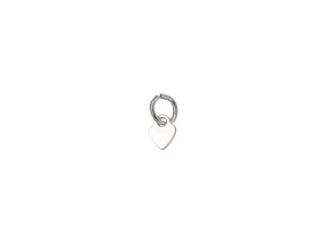 Sterling Silver 3.5mm Heart Quality Tag with Ring Sterling Silver 3.5mm Heart Quality Tag with Ring