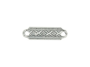 Sterling Silver Decorative Flat Bar Link Sterling Silver Decorative Flat Bar Link