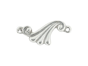 Sterling Silver Flowy Left Link Sterling Silver Flowy Left Link