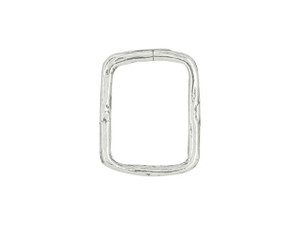 Sterling Silver Organic Square Link Sterling Silver Organic Square Link
