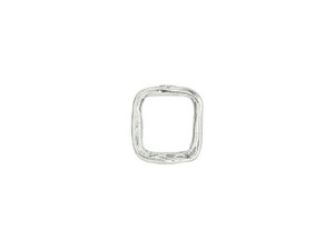Sterling Silver Small Organic Square Link Sterling Silver Small Organic Square Link