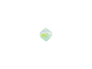 PRESTIGE Crystal Components 5328 4mm Bicone Bead Chrysolite Opal Shimmer 2x PRESTIGE Crystal Components 5328 4mm Bicone Bead Chrysolite Opal Shimmer 2x