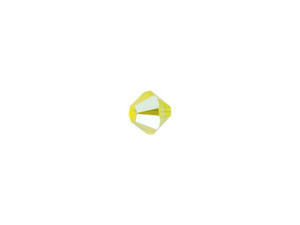 PRESTIGE Crystal Components 5328 4mm Bicone Bead Yellow Opal Shimmer PRESTIGE Crystal Components 5328 4mm Bicone Bead Yellow Opal Shimmer