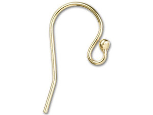 Gold-Filled 14K/20 Earwire Ball End (1 Pair) Gold-Filled 14K/20 Earwire Ball End (1 Pair)