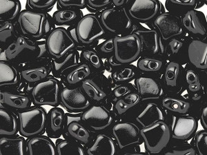 Matubo Jet Ginkgo Leaf 2-Hole Bead 2.5-Inch Tube Matubo Jet Ginkgo Leaf 2-Hole Bead 2.5-Inch Tube