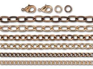 Antique Copper and Shiny Copper Duo Chain Jewelry Kit Antique Copper and Shiny Copper Duo Chain Jewelry Kit