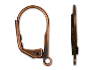 Antique Copper-Plated Lever-back Earring (1 Pair)