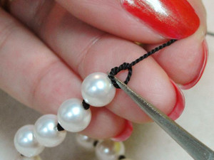 How to Knot Pearls with a Clasp