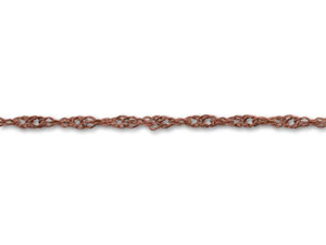 Antique Copper-Plated Twisted Curb Chain by the Foot Antique Copper-Plated Twisted Curb Chain by the Foot