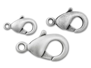 Antique Silver Plated Trigger Clasp Mix - 9x5mm, 12x6.5mm, 15x8mm (3 Pack) Antique Silver Plated Trigger Clasp Mix - 9x5mm, 12x6.5mm, 15x8mm (3 Pack)