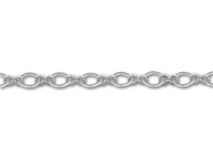 Antique Silver-Plated 1+1 Infinity Link Chain by the Foot Antique Silver-Plated 1+1 Infinity Link Chain by the Foot