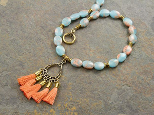 Red Rock Stream Necklace Tutorial Red Rock Stream Necklace Tutorial