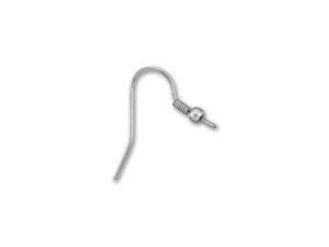Silver Plated Fish Hook Earring Wires (4 pairs)
