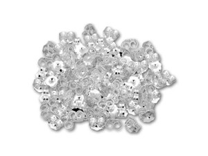Sterling Silver Medium Earring Back Bulk Pack (100) Sterling Silver Medium Earring Back Bulk Pack (100)