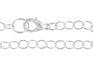 Artbeads 7-Inch Silver-Plated Cable Chain Finished Bracelet for Charms Artbeads 7-Inch Silver-Plated Cable Chain Finished Bracelet for Charms