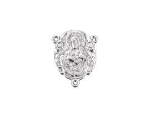Artbeads Sterling Silver Oval Rosary Center Charm Artbeads Sterling Silver Oval Rosary Center Charm