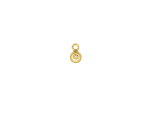 Gold-Filled 3.0mm Bead with Silicone Grommet (0.5mm Hole) and Closed Ring Gold-Filled 3.0mm Bead with Silicone Grommet (0.5mm Hole) and Closed Ring