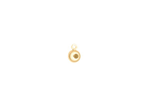 Gold-Filled 4.0mm Bead with Silicone Grommet (0.5mm Hole) and Closed Ring Gold-Filled 4.0mm Bead with Silicone Grommet (0.5mm Hole) and Closed Ring