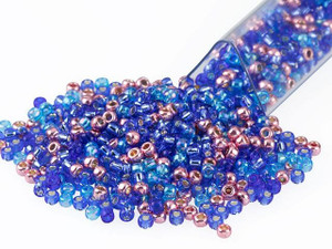 Artbeads Blue Heather Designer Blend, 11/0 TOHO Round Seed Beads Artbeads Blue Heather Designer Blend, 11/0 TOHO Round Seed Beads