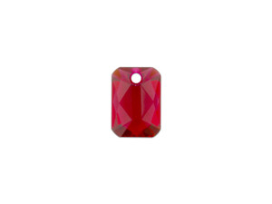PRESTIGE Crystal Components 6435 12mm Emerald Cut Pendant Scarlet PRESTIGE Crystal Components 6435 12mm Emerald Cut Pendant Scarlet