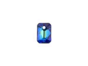 PRESTIGE Crystal Components 6435 9mm Emerald Cut Pendant Crystal Bermuda Blue with Protective Coating PRESTIGE Crystal Components 6435 9mm Emerald Cut Pendant Crystal Bermuda Blue with Protective Coating