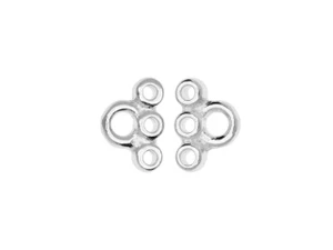 TierraCast Rhodium-Plated Pewter Stitch-In Connector Link