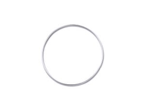 Sterling Silver 1.25 x 38mm Endless Earring Hoop with Anti-Tarnish Finish (1 Pair) Sterling Silver 1.25 x 38mm Endless Earring Hoop with Anti-Tarnish Finish (1 Pair)