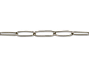 Gunmetal-Plated 19mm X 6.5mm Paperclip Cable Chain Gunmetal-Plated 19mm X 6.5mm Paperclip Cable Chain