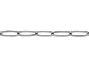 Antique Silver-Plated 19mm X 6.5mm Paperclip Cable Chain Antique Silver-Plated 19mm X 6.5mm Paperclip Cable Chain