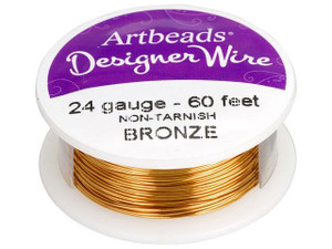 Artbeads Designer Wire - Bronze Non-Tarnish 24 Gauge (60 ft. spool) Artbeads Designer Wire - Bronze Non-Tarnish 24 Gauge (60 ft. spool)