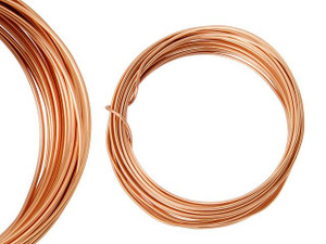 Rose Gold Color, Non-Tarnish Copper Wire (16g/18g/20g/28g