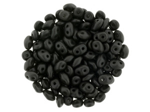 Matubo SuperDuo 2 x 5mm Satin Metallic Black 2-Hole Seed Bead 2.5-Inch Tube Matubo SuperDuo 2 x 5mm Satin Metallic Black 2-Hole Seed Bead 2.5-Inch Tube