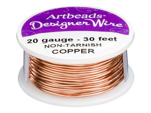 Artbeads Designer Wire - Copper Non-Tarnish 20 Gauge (30 ft. spool) Artbeads Designer Wire - Copper Non-Tarnish 20 Gauge (30 ft. spool)