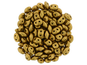 Matubo SuperDuo 2 x 5mm Satin Metallic Goldenrod 2-Hole Seed Bead 2.5-Inch Tube Matubo SuperDuo 2 x 5mm Satin Metallic Goldenrod 2-Hole Seed Bead 2.5-Inch Tube
