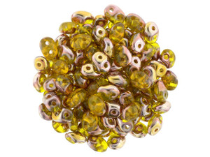 Clearance - Was $3.49 - Matubo SuperDuo 2 x 5mm Apollo - Jonquil 2-Hole Seed Bead 2.5-Inch Tube Clearance - Was $3.49 - Matubo SuperDuo 2 x 5mm Apollo - Jonquil 2-Hole Seed Bead 2.5-Inch Tube