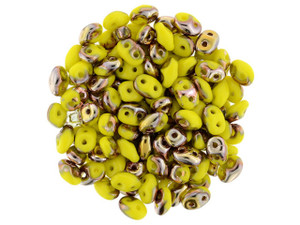 Clearance - Was $3.77 - Matubo SuperDuo 2 x 5mm Apollo - Opaque Yellow 2-Hole Seed Bead 2.5-Inch Tube Clearance - Was $3.77 - Matubo SuperDuo 2 x 5mm Apollo - Opaque Yellow 2-Hole Seed Bead 2.5-Inch Tube