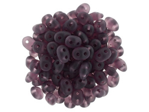 Matubo SuperDuo 2 x 5mm Matte - Amethyst 2-Hole Seed Bead 2.5-Inch Tube Matubo SuperDuo 2 x 5mm Matte - Amethyst 2-Hole Seed Bead 2.5-Inch Tube