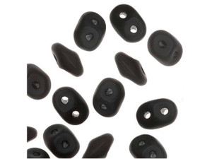 Matubo SuperDuo 2 x 5mm Matte - Jet 2-Hole Seed Bead 2.5-Inch Tube Matubo SuperDuo 2 x 5mm Matte - Jet 2-Hole Seed Bead 2.5-Inch Tube
