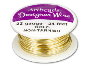 Artbeads Designer Wire - Gold Non-Tarnish 22 Gauge (24 ft. spool) Artbeads Designer Wire - Gold Non-Tarnish 22 Gauge (24 ft. spool)