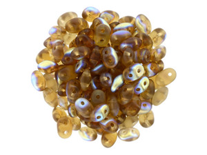 Clearance - Was $3.49 - Matubo SuperDuo 2 x 5mm Matte - Smoky Topaz AB 2-Hole Seed Bead 2.5-Inch Tube Clearance - Was $3.49 - Matubo SuperDuo 2 x 5mm Matte - Smoky Topaz AB 2-Hole Seed Bead 2.5-Inch Tube