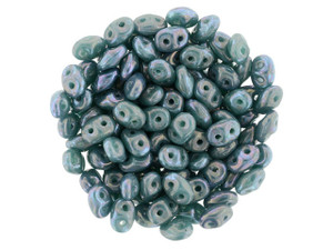 Matubo SuperDuo 2 x 5mm Nebula - Opaque Turquoise 2-Hole Seed Bead 2.5-Inch Tube Matubo SuperDuo 2 x 5mm Nebula - Opaque Turquoise 2-Hole Seed Bead 2.5-Inch Tube